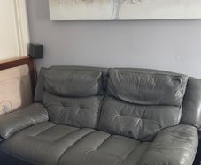 2 seater leather sofa recliner ,