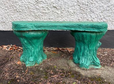 Reconstituted stone garden bench