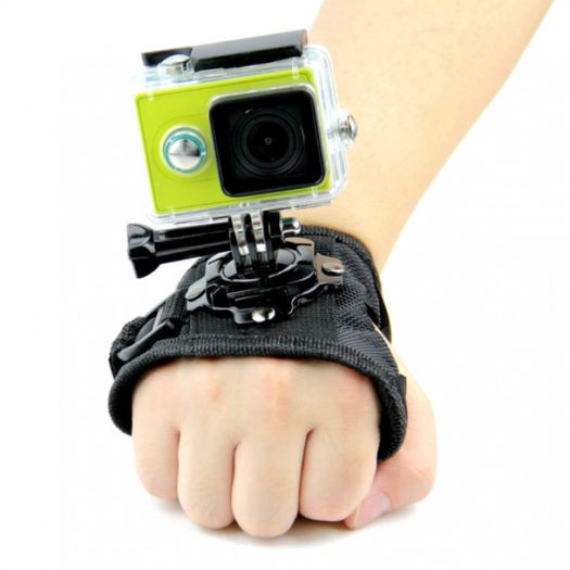 360 Swivel Glove Mount Wrist Strap for GoPro, SJCAM, Xiaomi Yi & Action Cameras - Size L - 21312