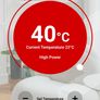 2 x Masterplug Auraline Smart Energy Glass Panel Heater, 2000W, Slate Grey Image 3