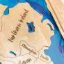 Brand New Handmade Wooden Map of Ireland - 5 Layers of Wood - Ash Framed Wall Art Image 5