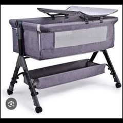 Bedside cot with changing unit and NEXT sleeping bag