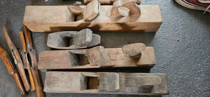 Lot of wooden tools