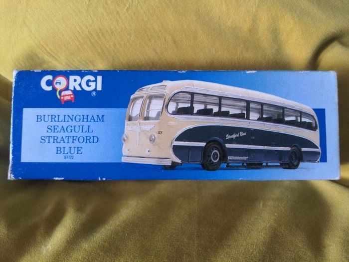Corgi Burlingham Seagull Stratford Blue Diecast Coach