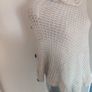 Beige turtle neck one size woollen poncho cover up Postage included Image 2