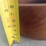 18.5 cm. dimeter Wooden bowl / fruit dish / tray || Simple design || Vintage wood || Round bowl Image 3