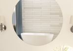 Frameless Mirror Round 90 cm Glass