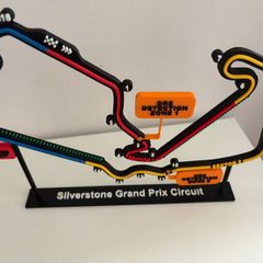 Silverstone F1 Circuit 3D Model Premium Decor for Motorsport Fans