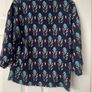 Anonyme Printed Top - Size M - Navy Patterned Blouse Image 2