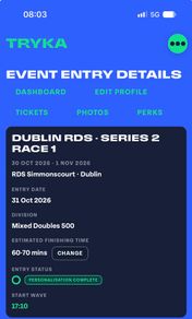 Tryka Mixed Doubles Ticket