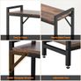 Narrow Console Table, Small Entryway Table with 2 Support Bar, Thin Sofa Tables, Small Couch Table, Side Tables for Living Room, Hallway, Bedroom, Rustic Brown Image 5