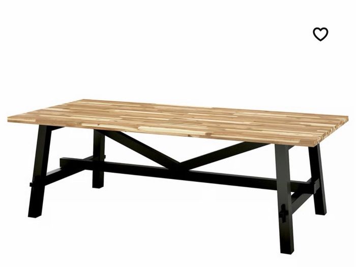 Solid wooden dining table - can seat up to 10