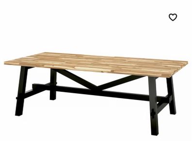 Solid wooden dining table - can seat up to 10