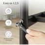 Double Bed Frame with Headboard - 4ft6 (135 x 190 cm) - 14'' Height - Metal Bed Base with Footboard - Steel Slat Support - Easy Assembly - Black Image 7
