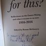 Was it for this? / 1916/2016/ Ronan McGreevy /Signed/ 2016 Image 5