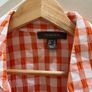 Pennies short sleeve orange check shirt Image 3