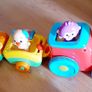 2 Interactive Toys with Music and Light - Train and Ship Image 2