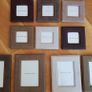 Baskerville and Sanders Assorted Size Suede Photo Frames Image 2