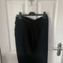 Mango black midi skirt with side split Image 3