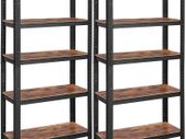 5 Tier Storage Rack Unit Holds 650 kg (130 kg per shelf) Adjustable Shelves Industrial Style Living Room Kitchen