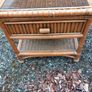 vintage glass top nightstand Image 2