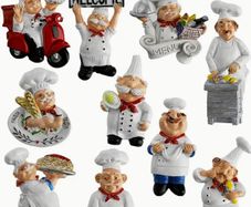 Fridge Magnet (Chef), new, unopened.