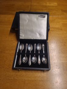 Vintage Silver Spoons - Hard case Arthur Price
