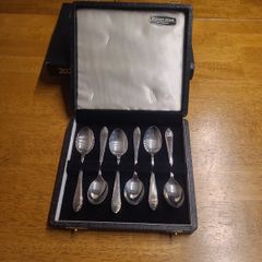 Vintage Silver Spoons - Hard case Arthur Price