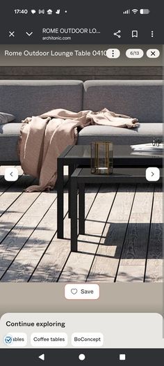 2 x Boconcept garden tablea