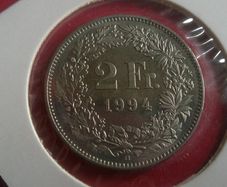 Lovely Switzerland 2f coin 1994