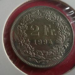 Lovely Switzerland 2f coin 1994
