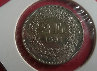 Lovely Switzerland 2f coin 1994