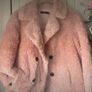 jacket Bnwt pink double breasted fur jacket size small Image 3