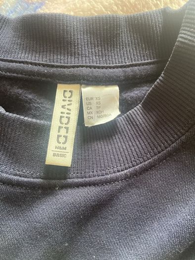 Navy sports jumper with number