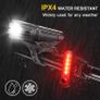 Super Bright Bike Light Set, Powerful LED USB Rechargeable Front Headlight and Back Taillight, 2000mah Lithium Battery, Waterproof, 4 Lighting Modes Mountain Road Bicycle Lights (FREE POSTAGE) Image 4