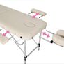 Massage Table 2 Zones Height-Adjustable Including High-Quality Aluminium Headrest and Bag Image 7