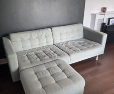 IKEA mint couch and ottoman