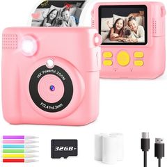 NEW SALE | Kids Instant Print Camera Toy for 3-14 Year Old, 1080P HD Kids Digital Camera with Photo Paper Birthday