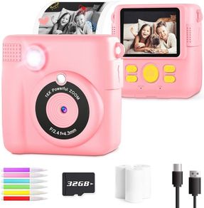 NEW SALE | Kids Instant Print Camera Toy for 3-14 Year Old, 1080P HD Kids Digital Camera with Photo Paper Birthday