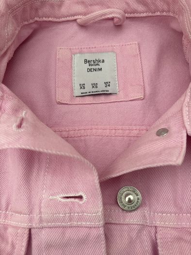 Bershka Pink denim jacket Size XS
