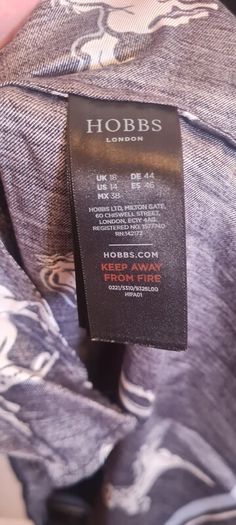 Hobbs viscose shirt dress pockets