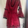 Gothic Miss Red Adult Halloween / Cosplay Costume Image 5