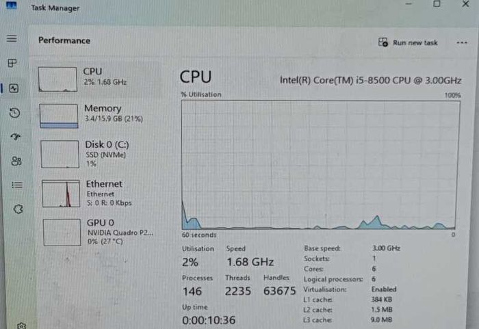 Hp 290 G2 Mt Business Pc | I5-8500 | 16gb Ram | Quadro P2000 5gb |