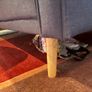 Grey fabric sofa bed Image 3