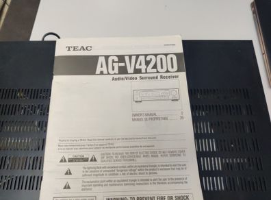 Teac Ag-v4200 Audio/video Receiver