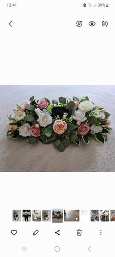 Wedding ceremony artifical flower arrangement