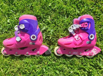 Oxelo Girls Pink Purple Roller Scates UK 11.5 - 13