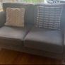 2 seater grey sofa Image 2