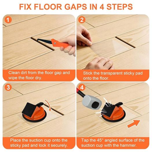 Floor Gap Fixer Tool Kit, Floor Suction Cup Tool
