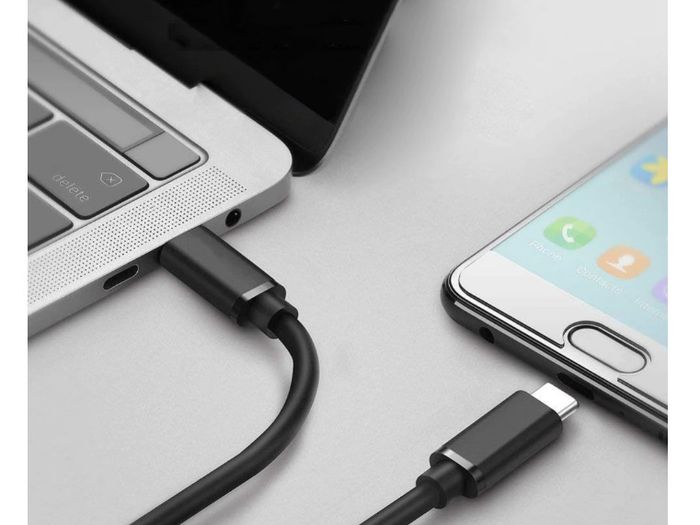 New 1m USB Type C Male to USB Type C Male Data Extension Sync Black Cable #1147